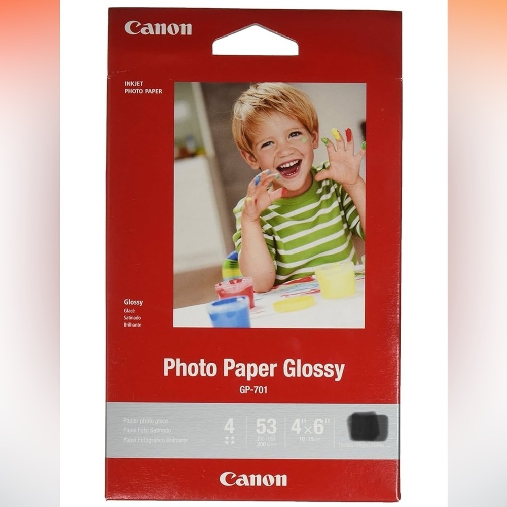 *200+  4”x6” Canon Photo Paper Glossy